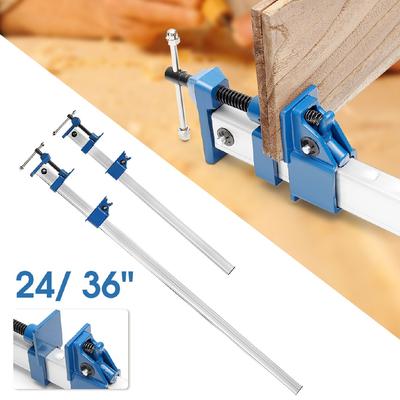 24/36 Inch Heavy F Clamp T Bar DIY Wood Clamps for Woodworking Quick Release Fixture Sash Cramp Bench Grip Clamping Tool