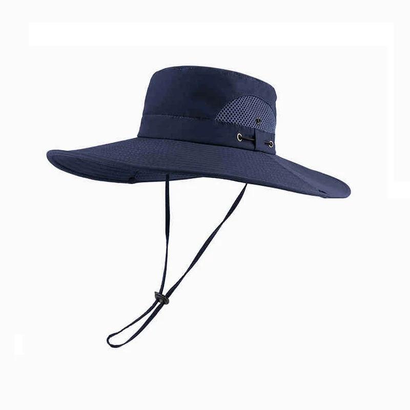 Oversize Panama Hat For Women & Men - Summer Beach Sun Protection Bucket Hat, Uv400 Upf50+ Wide Brim Unisex Outdoor