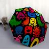 1pc Colorful Creatures Automatic Open/Close Umbrella, Umbrella with Cartoon Design, Portable Compact Umbrella for Men & Women, Good Holiday
