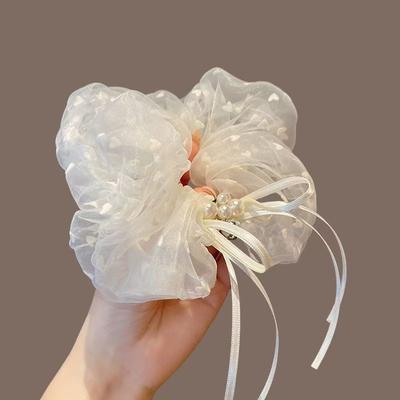 Haarschmuck weißes Netz Damen Accessoires Haarspangen Mädchen Haarbänder für Kinder Mädchenartikel Clip Haare weiblich