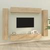 VidaXL TV Furniture Set 8 Pcs Sonoma Oak Engineered Wood 3114296