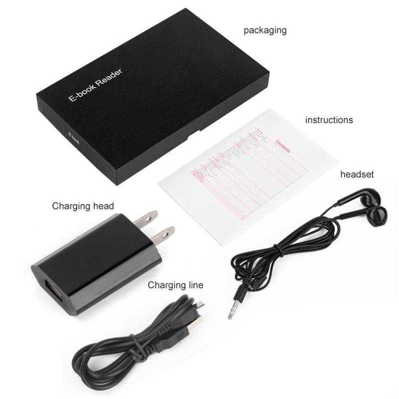 6 Inch Ebook  Reader E-ink Capacitive E Book Light Eink Screen E-book E-ink E-reader Mp3 With Case