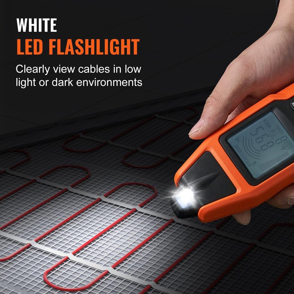 Subterranean Wire Tracker, Up To 3 FT Detection Depth, Voltage Range 12-600V, Circuit and Line Break Locator, Extends To 6561 FT for Underground