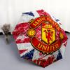 1 PC Automatic Folding Umbrella - Manchester United F Custom Name Pattern, Portable & Foldable Design with 8 Ribs, Christmas Birthday Gifts