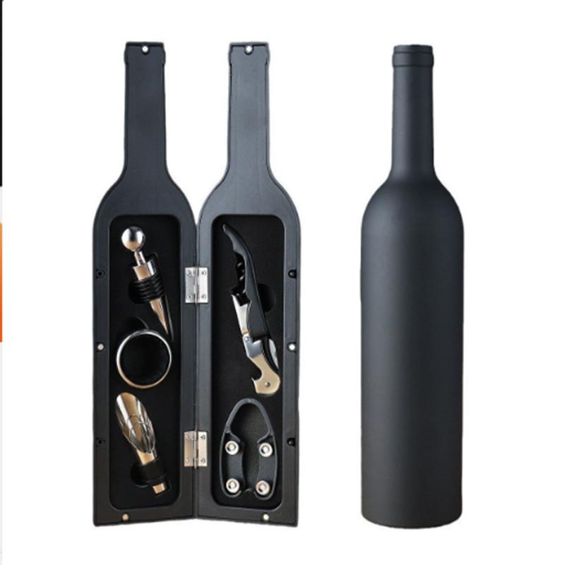 Wine Bottle Opener Creative 3 or 5 Piece Bottle Opening Kit Wine Accessories Set Corkscrew Set Gift Box for Wine Lovers