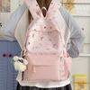 Cartoon Print Backpack Student Schoolbag Women's Lightweight Backpack