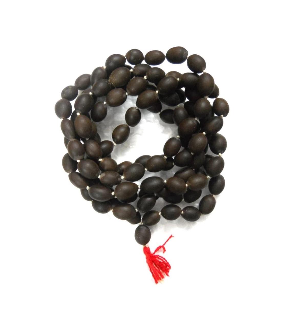 Чётки из Семян Лотоса (108 шариков), Kamal Gutta (Lotus Seed) Mala, Kalyan Puja