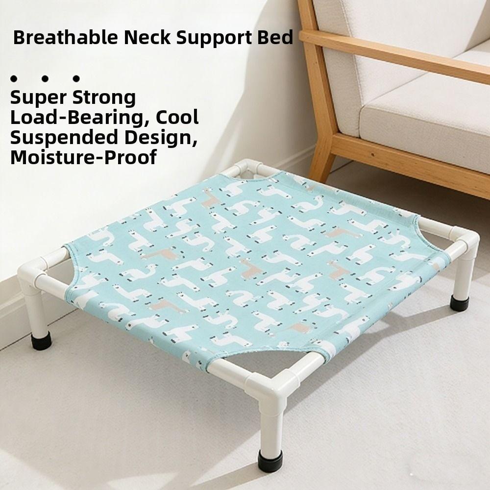 Comfortable Pet Camping Bed Detachable Pet Cool Nest Cat Lounger Cat Elevated Bed  Travel Portable
