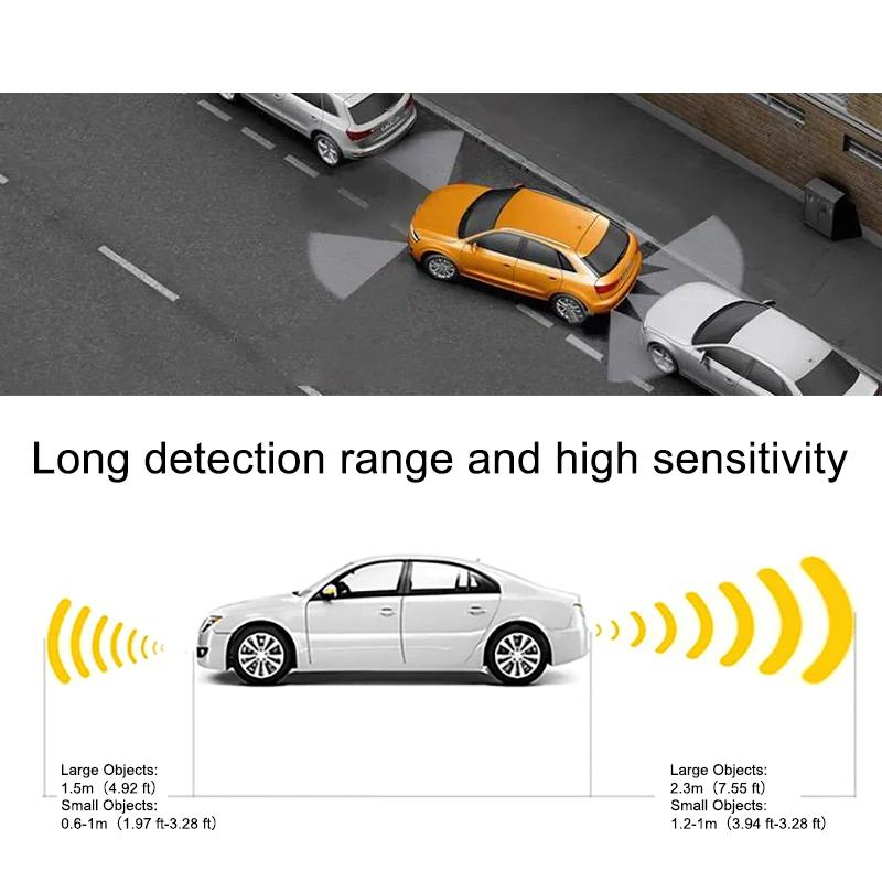 Rear Wireless Car Auto Parktronic LED Parking Sensor with 4 Reverse Backup Radar Monitor Detector System Display