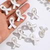 20Pcs Versatile Ribbon Brooch Pins for Fundraising Event Stylish Volunteer Jewelry Gift Safety Corsage Pins