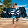 Monter-rey Football Crest Art Printed Microfiber Beach Towel, Soft And Absorbent, Quick-Dry, Ideal for Summer Travel, Beach Essential, Swimming Pool