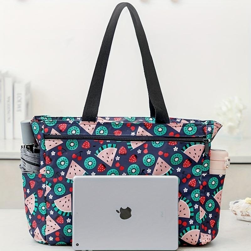 Large Capacity Thermal Insulated Camping Bag - Heavy-Duty Oxford Cloth Thermal Insulation Cooler with Zipper Closure