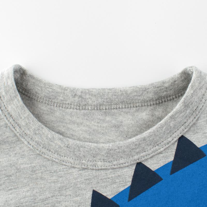 Children's Short Sleeved T-shirt Children's Clothing Summer Baby Boy's Clothing Dinosaur Top