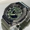Used CASIO G-SHOCK GM-2100 Metal Casio Oak Green Ana-Digi