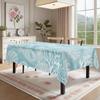 Oceanic Sea Life Rectangle Table Cloth for Table Decor Kitchen Dining Waterproof Reusable Tablecloth for Tables Weddings Party