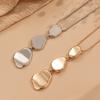 1pc of Fashionable and Exquisite Bohemian-style Irregular Teardrop Women's Pendant Long Necklace Sweater Chain, Suitable for Daily Wear by Women