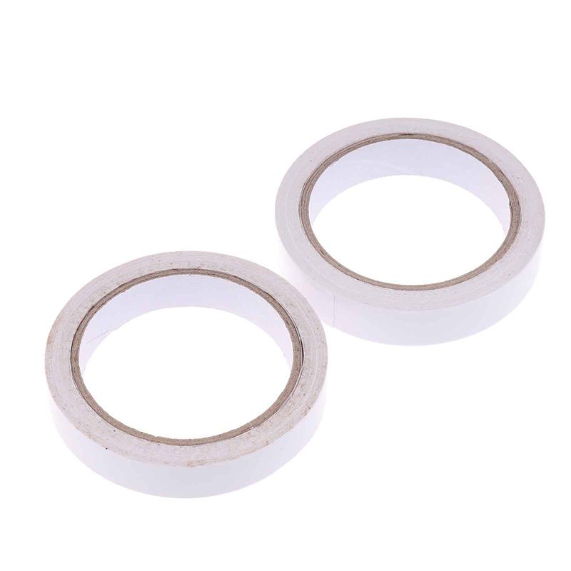 2Rolls 17M Double Sided Tape Strong Double Faced Powerful Hand Tearing Adhesive Tape For Mounting Fixing Pad Sticky Paper