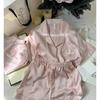 Pajamas Women's Summer Ice Silk Jacquard Pajamas Simple Loose Casual Comfortable Women's Loungewear Suit Premium Sense