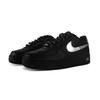 Nike Air Force 1 Abrasion Resistant Low top Skateboard Shoes Unisex Black Silver CW2288-001(Team119-)