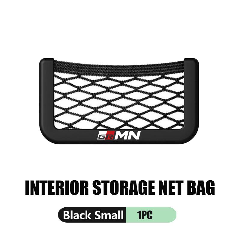 Car Storage Mesh Bag Organizer Net Pocket Sticker Trunk Storage Bag Accessories For Toyota Crown GR Sport Corolla YARIS Auris