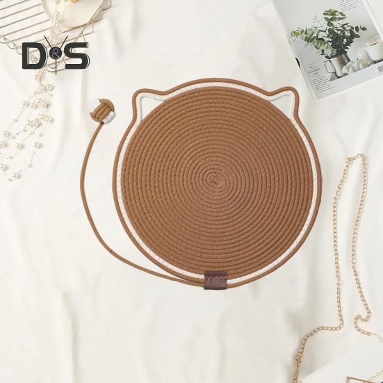 Natural Cotton Rope Cat Scratch Pad Easy To Clean Multi-Functional Indoor Pet Scratching Pad Wall Furniture Protector