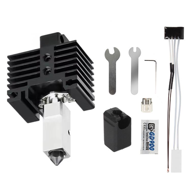 T-Rex X1 P1 3D Printer Hotend Assembly with Hardened Steel Nozzle and Ceramic Fan