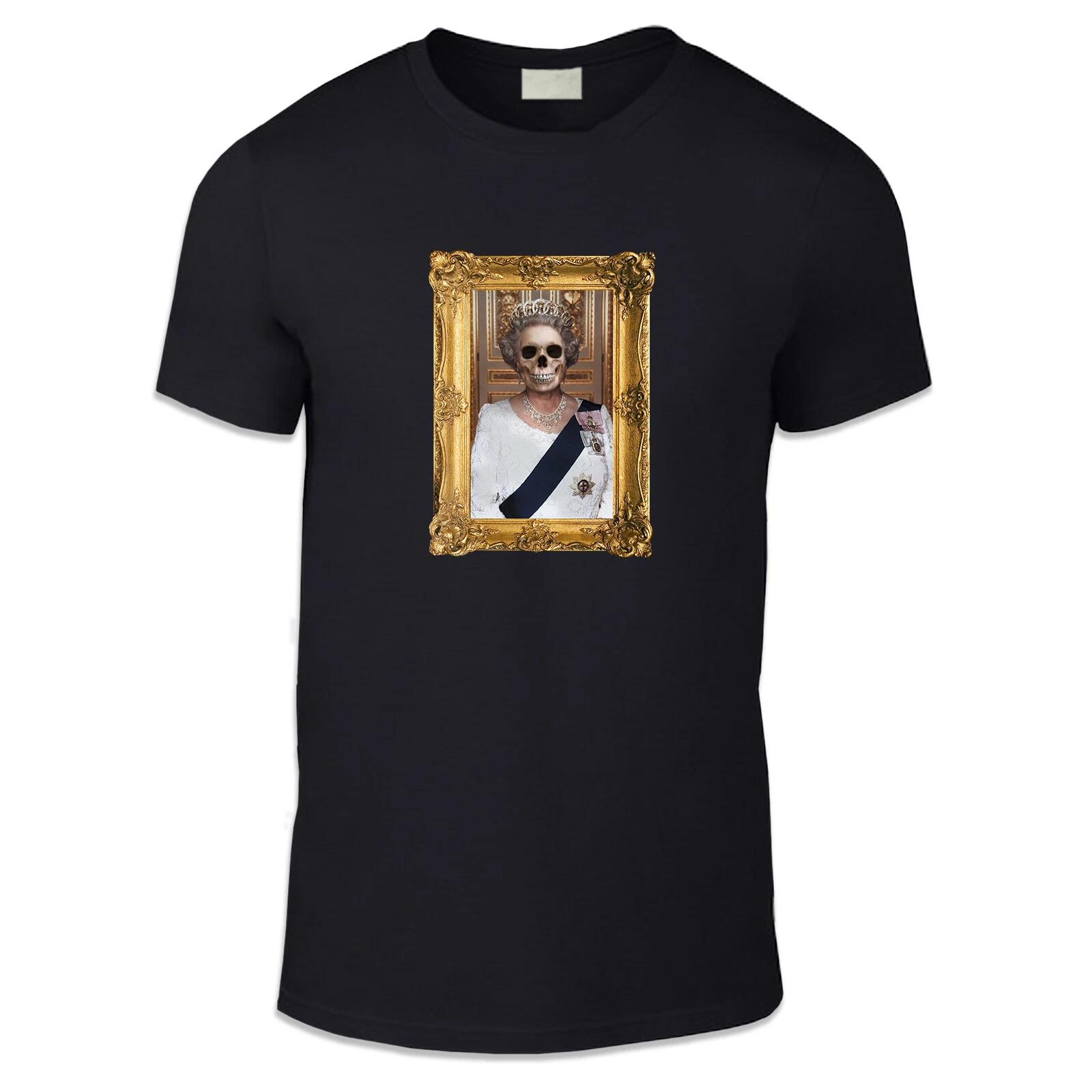 

Framed Queen Skull Unisex T Shirt - Fun Parody Cool History Chic Royal 4XL