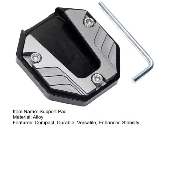 Kickstand Extender Motorcycle Side Stand Pad Aluminum Alloy Enlarged Base
