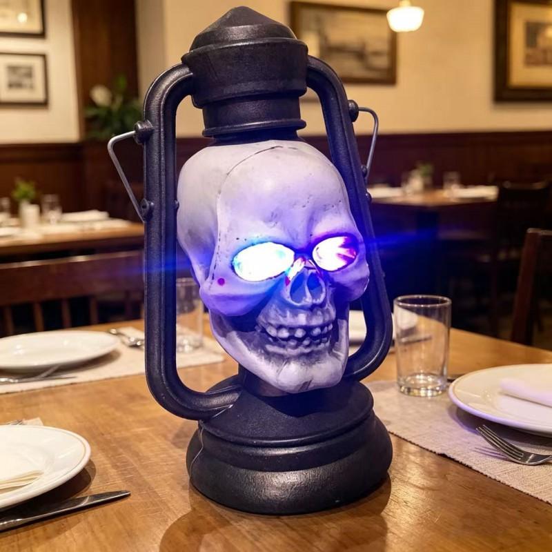 Halloween Totenkopf Laterne Dekorative Requisite Spukhaus Bar Escape Room Party Dekoration
