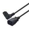 0.6m IEC320 C14 To C13 Upward Bend Power Cable Cord Male To Female Connectors Extension Line for PDUs UPS