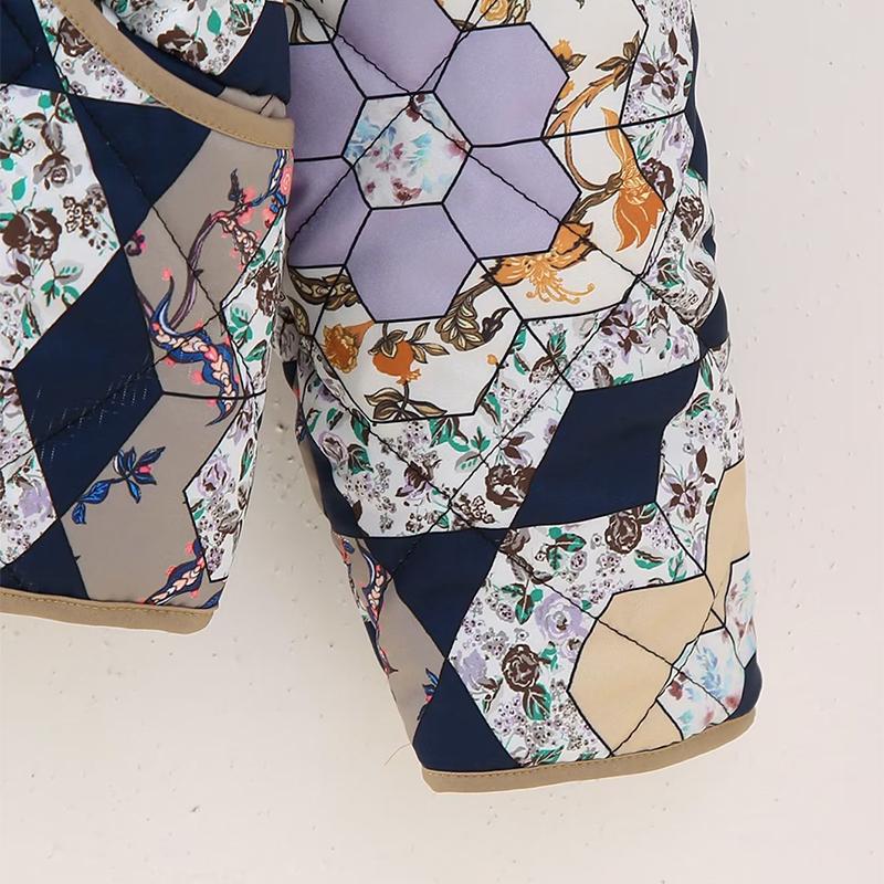 Двусторонняя свободная хлопковая куртка с принтом — фото 15