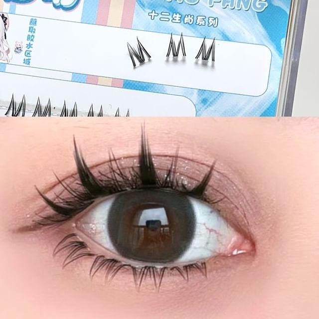 denivyse - Индивидуальные пучки накладных ресниц 60 Pcs - Black - One Size