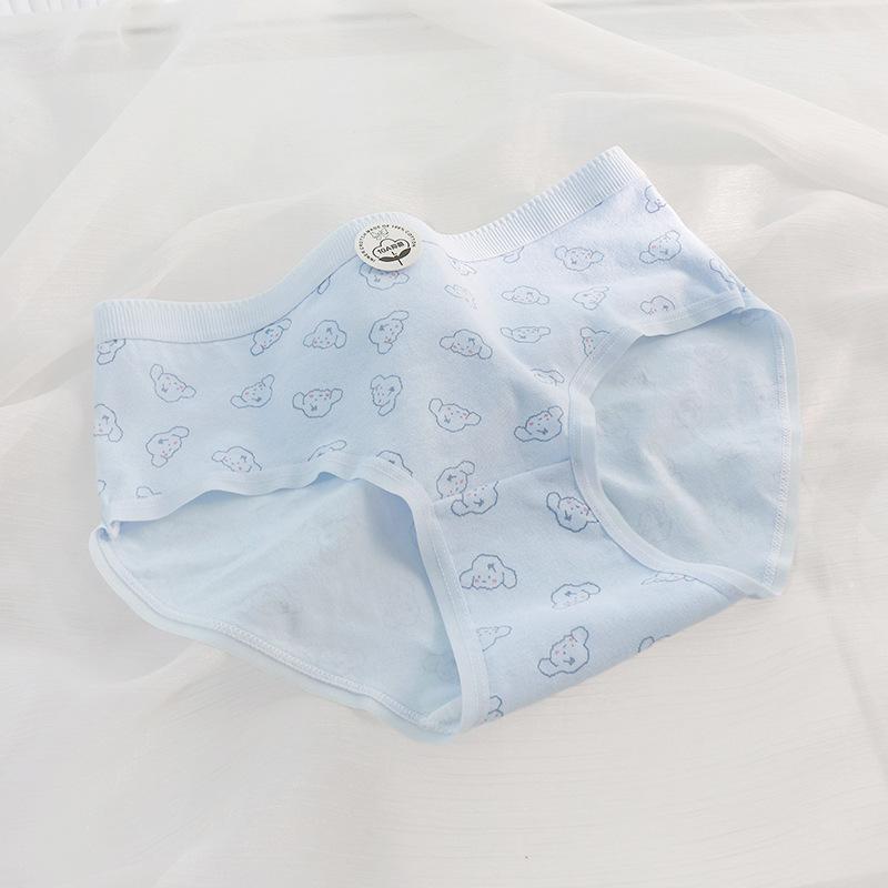 Girls Spring and Summer Lovely Print 10A Antibacterial Cotton Crotch Comfortable Breathable Briefs