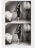 Korean Style Women's Slim Fit Lace Splice Midi Dress