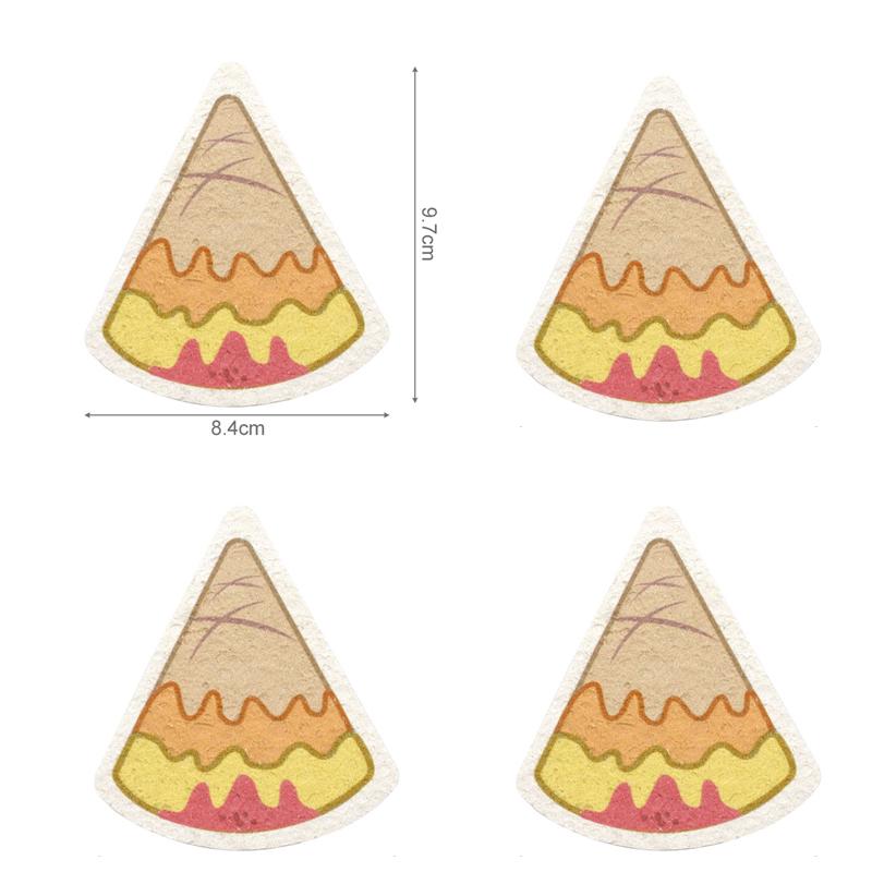 

4 шт. Кухонная губка для мытья посуды Милая мультяшная губка из сжатой древесной целлюлозы Чистящая подушечка Кухонная тряпка для мытья кастрюль Инструменты для мытья посуды