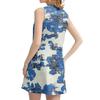 Women's Casual Fashion Floral Print Round Neck Sleeveless  Dress
