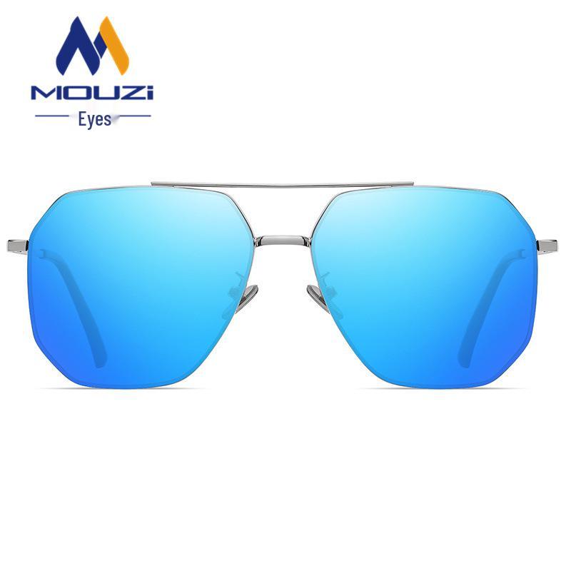 Men's Polarized Nylon Aviator Sunglasses - UV Protection for Driving & Fishing