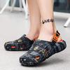 Men's Fashion Thick Sole EVA Clogs Unique Design Slip-On Breathable Garden Shoes with Safety Strap and Soft Insole Suitable for Outdoor