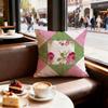 Artistic Background Patterns Cushion Cover Set of  Decorative Short Plush Pillow Covers for Sofa Soft  Cushion Case x cm