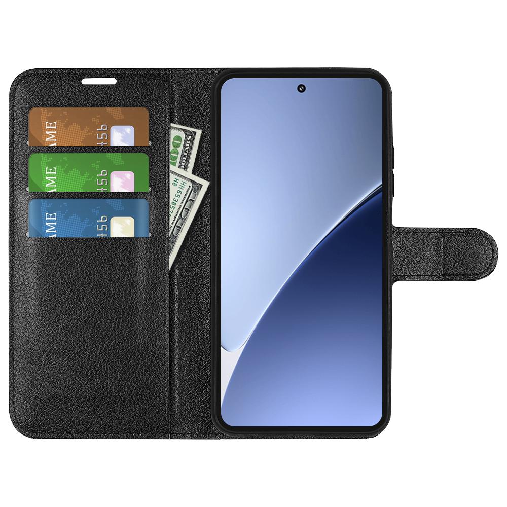 

For Xiaomi 15 Pro Case Litchi Texture Shockproof Leather Wallet Phone Cover Blue