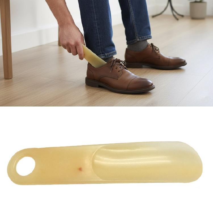 Ergonomic Handle Shoehorn 15cm Plastic Shoehorn Light Weight Portable Plastic Shoe Horn for Elderly Pregnant Women Kids