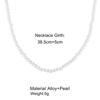 Korea Perlenkette Exquisite Glatte Imitation Perlen Choker Kette 2021 Mode Elegante Halskette für Damen Party Geschenk Schmuck