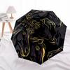 1PC Horse Pattern Automatic Folding Umbrella - Compact 8-Rib Design, Durable Plastic & Iron, Lightweight for Outdoor Daily Use, Festive Gift050