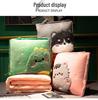 Foldable 2-in-1 Pillow Blanket: Thickened Office Nap, Sofa & Car Cushion