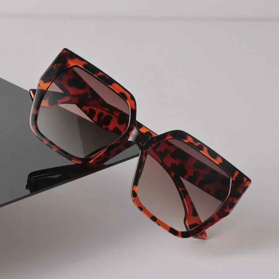 Vintage Eckige Sonnenbrille Damen Herren Retro Lässig Mode Schwarz Klar Sonnenbrille Weibliche Brille