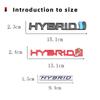 Car Sticker Emblem Auto Badge Decal for Hybrid Synergy Drive Letter Prius Camry Rav4 Crown Auris Honda Focus Toyota Styling