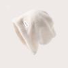 White Furry Pile Pile Hat Plush Warm Hat Female Cute Autumn and Winter Cold Hat Ear Protection Baotou Hat Female