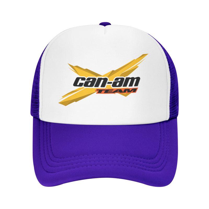 Custom BRP Can Am Logo Print Mesh Baseball Cap Summer Breathable Mesh Sun Hats Caps Unisex Outdoor Adjustable Casual Headwear
