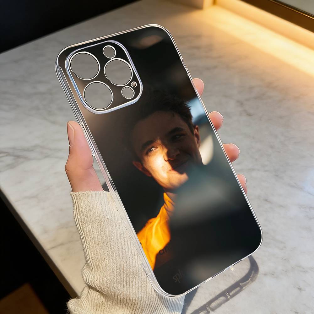 

Landos N-Norris 04 Phone Case Transparent Silicone Soft For iPhone 17 16 15 14 13 12 11 Mini Pro Max Plus iPhone12PRO
