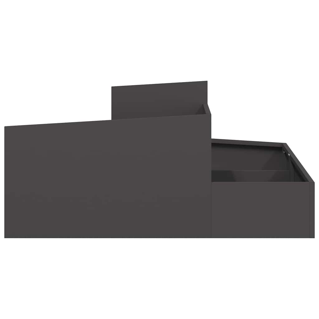 Garden Planter Black 100 X 100 X 50 Cm